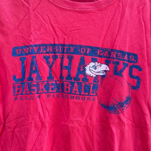 Step Ahead Sportswear KU Jayhawks Allen Fieldhouse Ladies Cut Tee Size Large - Picture 4 of 4